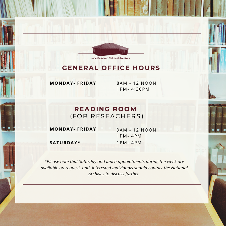 Archives Opening Hours